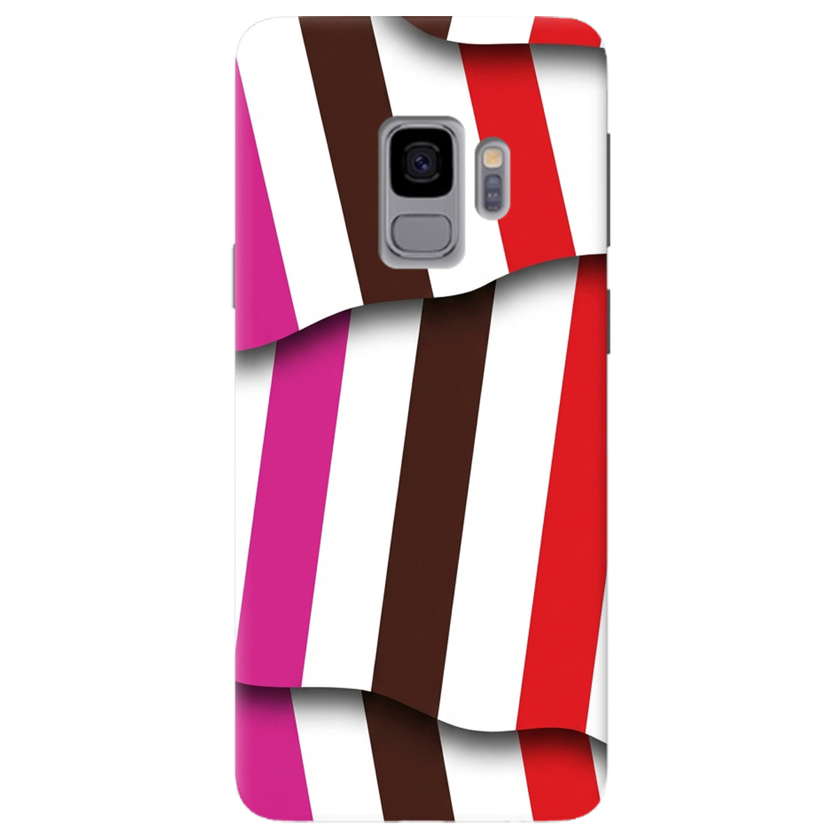 Чехол для Samsung Galaxy S9 прозрачный COLORFUL LINES - фото 1 - Чехлы для телефонов