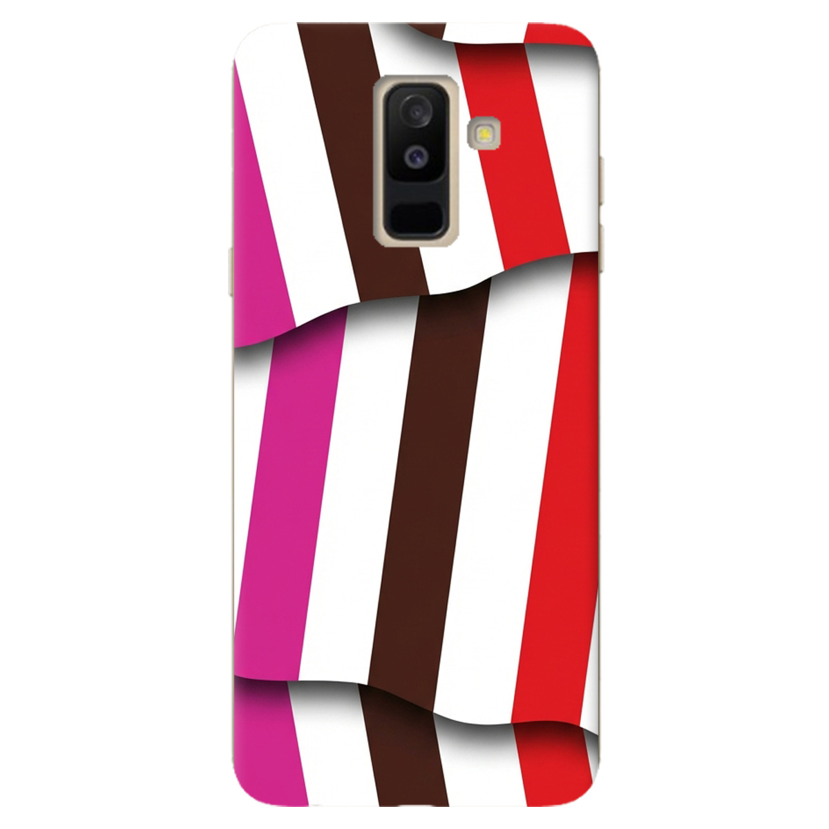 Чохол для Samsung Galaxy A6 Plus 2018 прозорий COLORFUL LINES - фото 1 - Чохли для телефонів