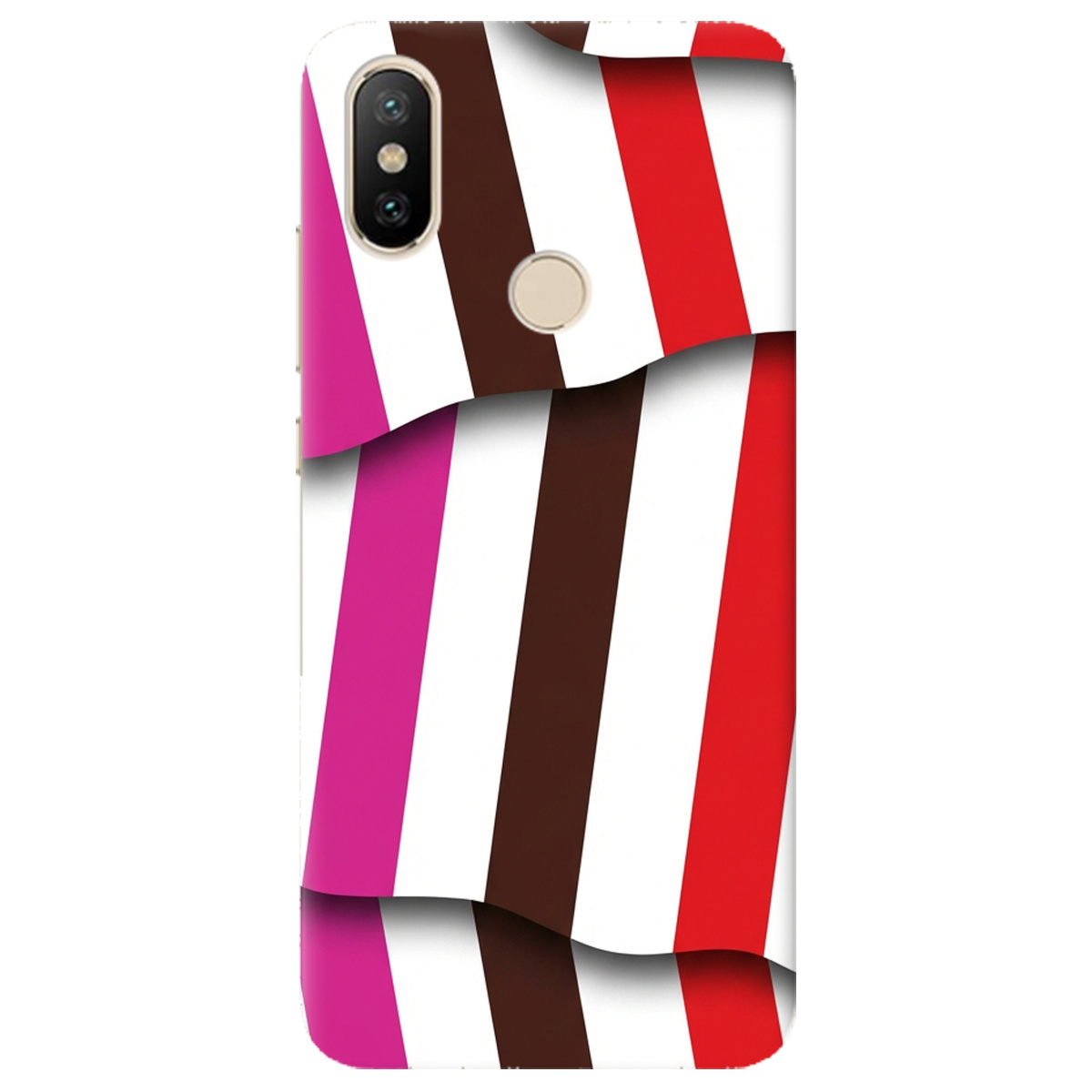 Чехол для Xiaomi Mi A2 Mi 6X прозрачный COLORFUL LINES - фото 1 - Чехлы для телефонов