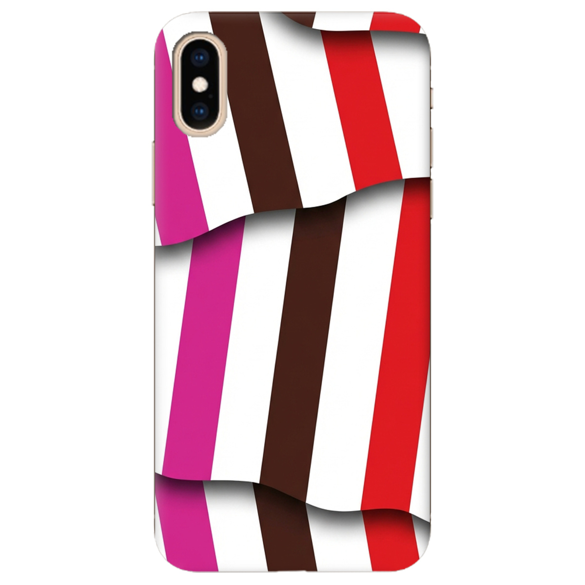 Чохол для Apple iPhone XS прозорий COLORFUL LINES - фото 1 - Чохли для телефонів