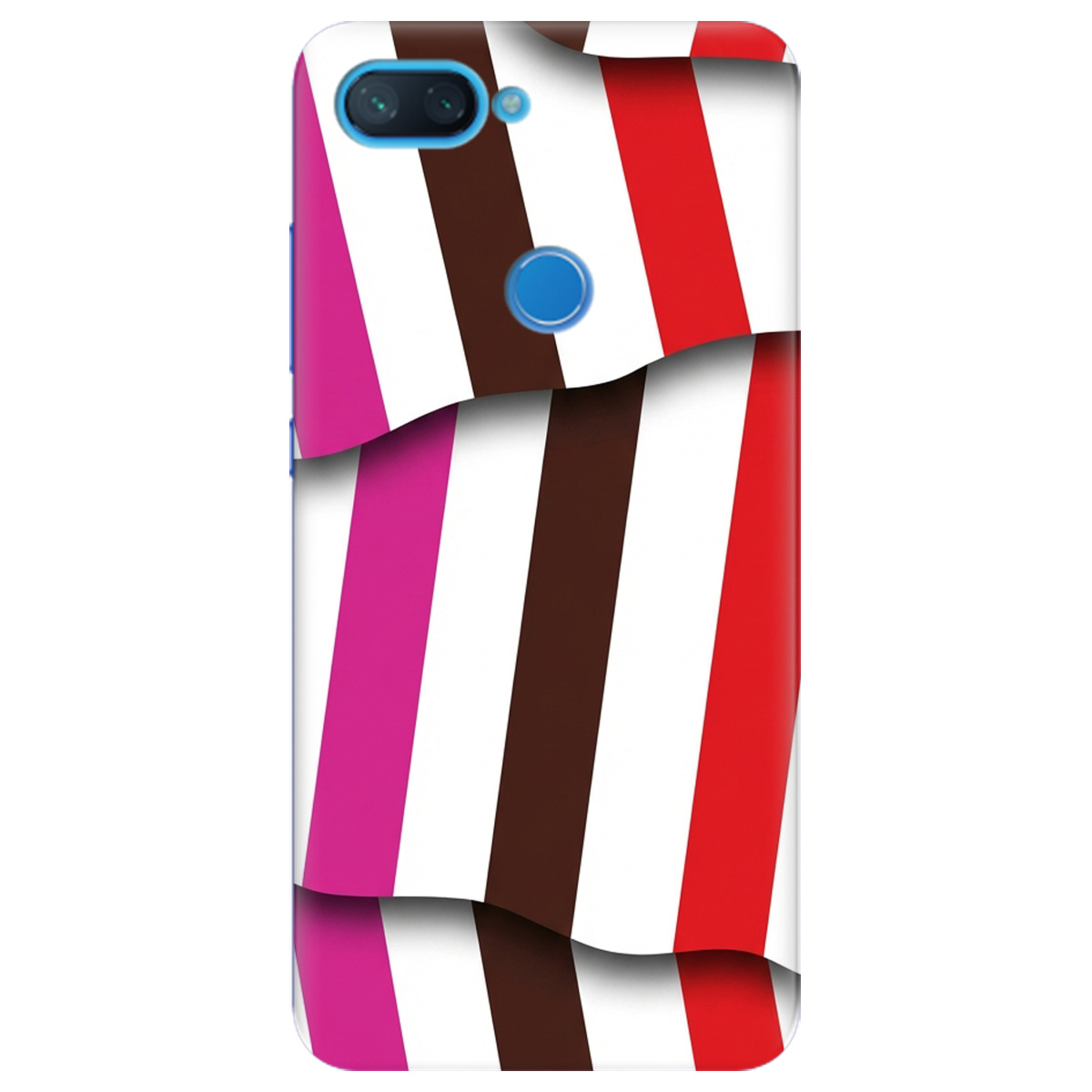 Чохол для Xiaomi Mi 8 Lite прозорий COLORFUL LINES - фото 1 - Чохли для телефонів