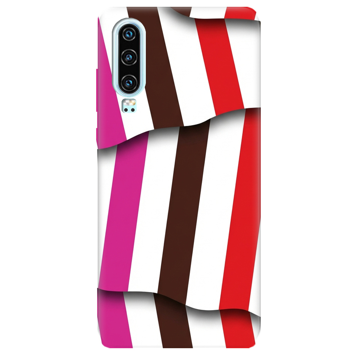 Чехол для Huawei P30 прозрачный COLORFUL LINES - фото 1 - Чехлы для телефонов