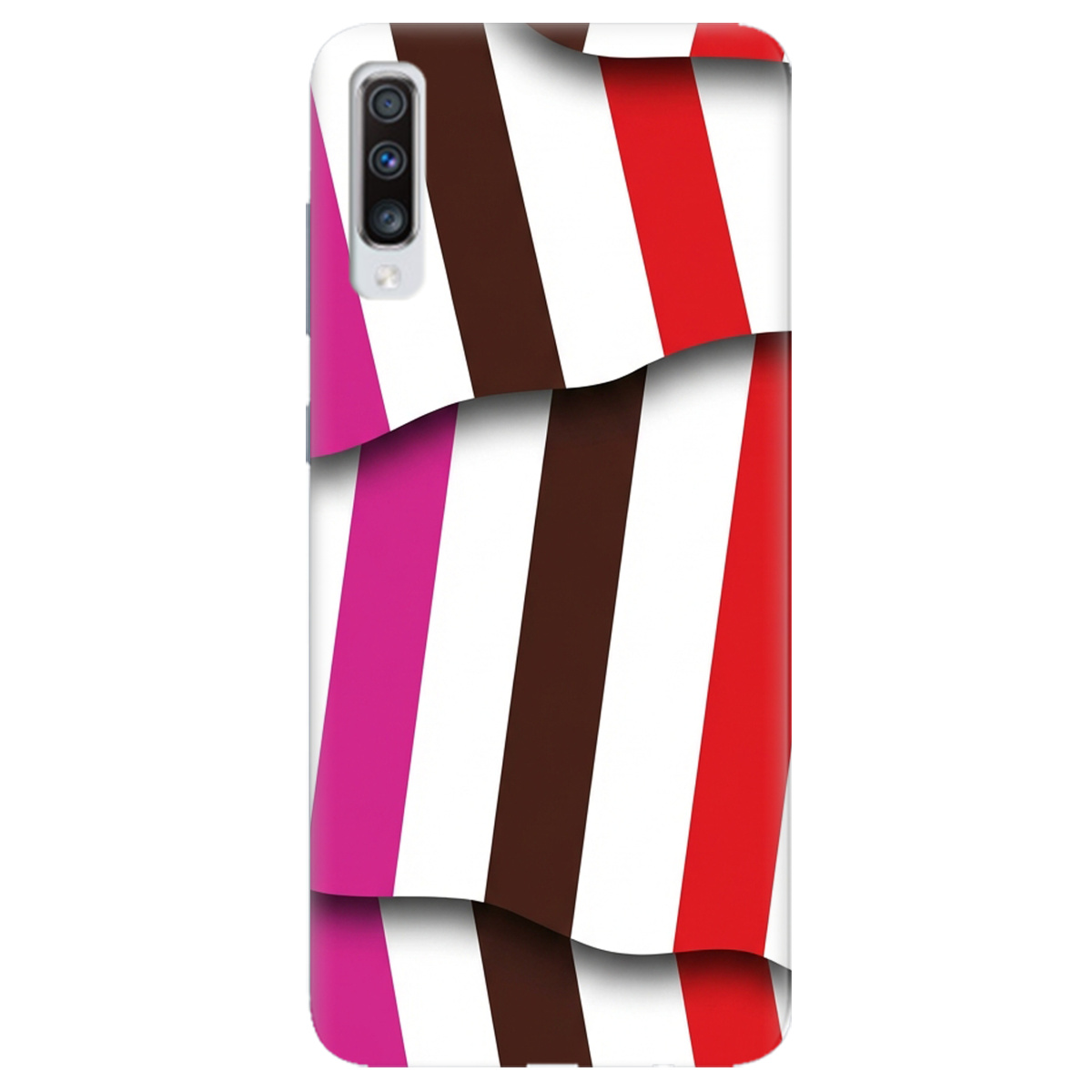 Чохол для Samsung Galaxy A70 прозорий COLORFUL LINES - фото 1 - Чохли для телефонів