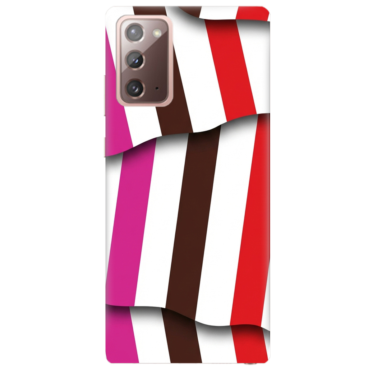 Чохол для Samsung Galaxy Note 20 прозорий COLORFUL LINES - фото 1 - Чохли для телефонів