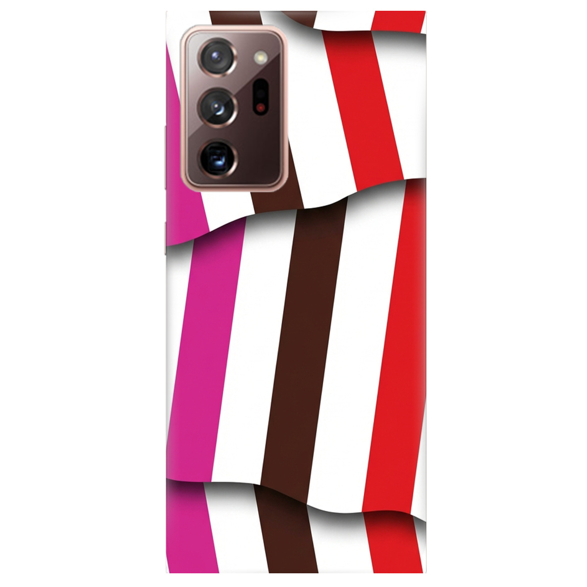 Чохол для Samsung Galaxy Note 20 Ultra прозорий COLORFUL LINES - фото 1 - Чохли для телефонів