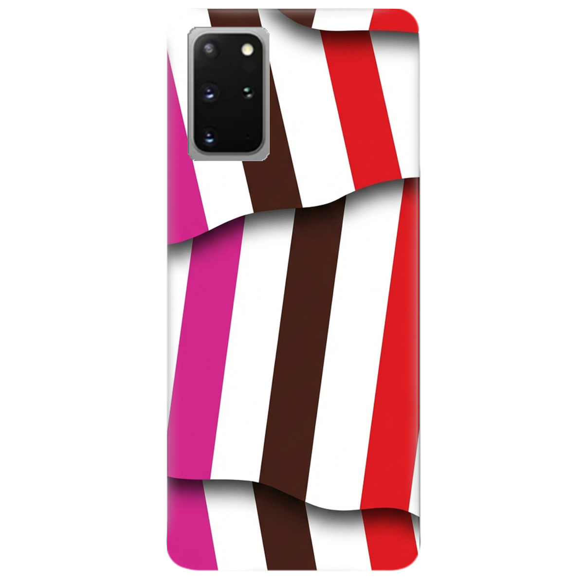 Чохол для Samsung Galaxy S20 Plus прозорий COLORFUL LINES - фото 1 - Чохли для телефонів