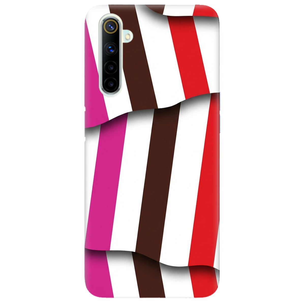 Чохол для Realme 6 прозорий COLORFUL LINES - фото 1 - Чохли для телефонів