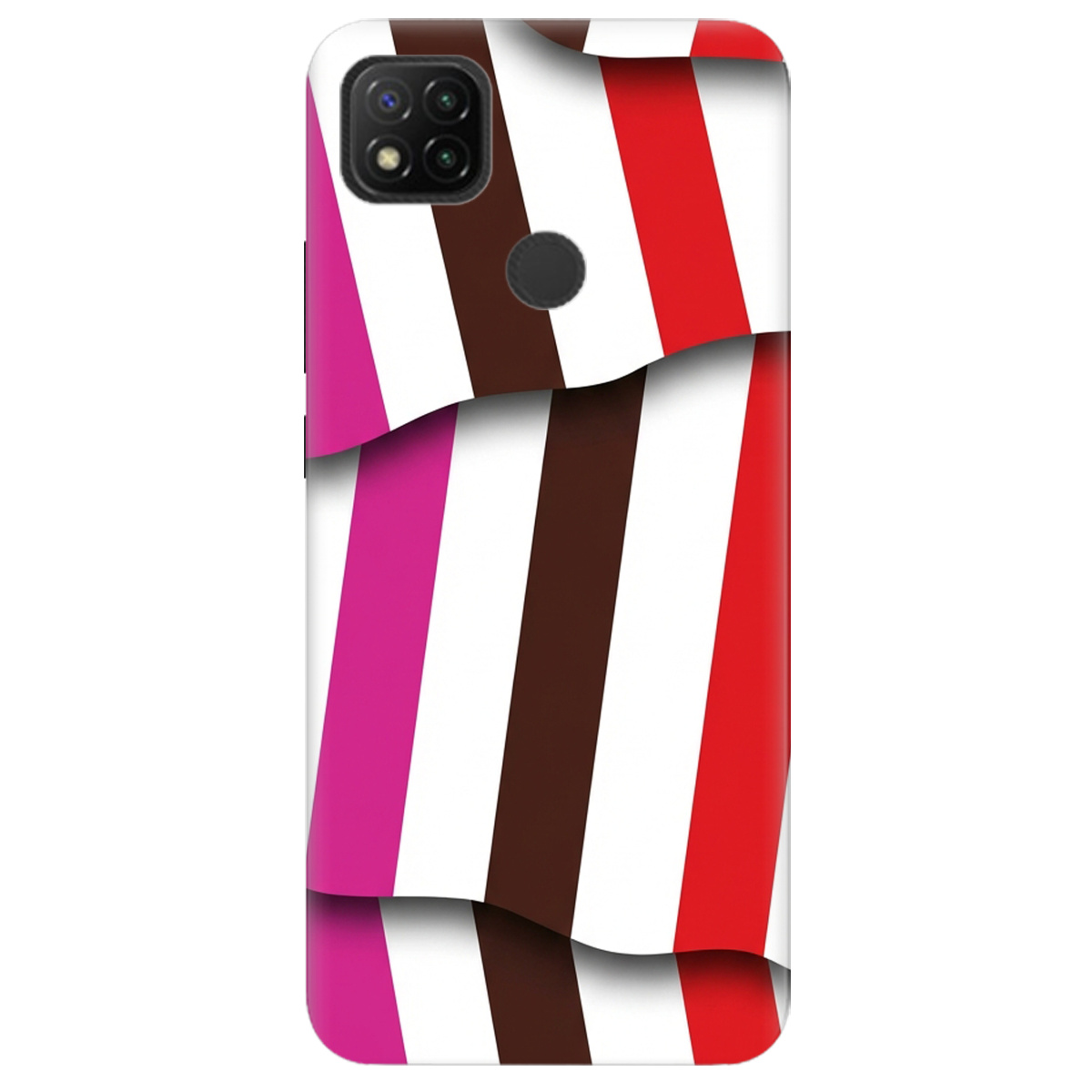 Чехол для Xiaomi Redmi 9C прозрачный COLORFUL LINES - фото 1 - Чехлы для телефонов