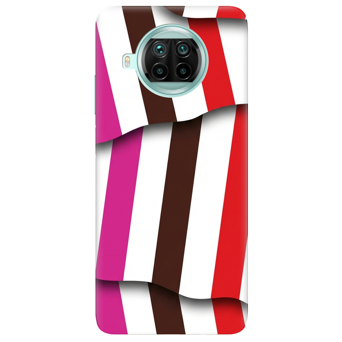 Чехол для Xiaomi Mi 10T Lite прозрачный COLORFUL LINES - фото 1 - Чехлы для телефонов