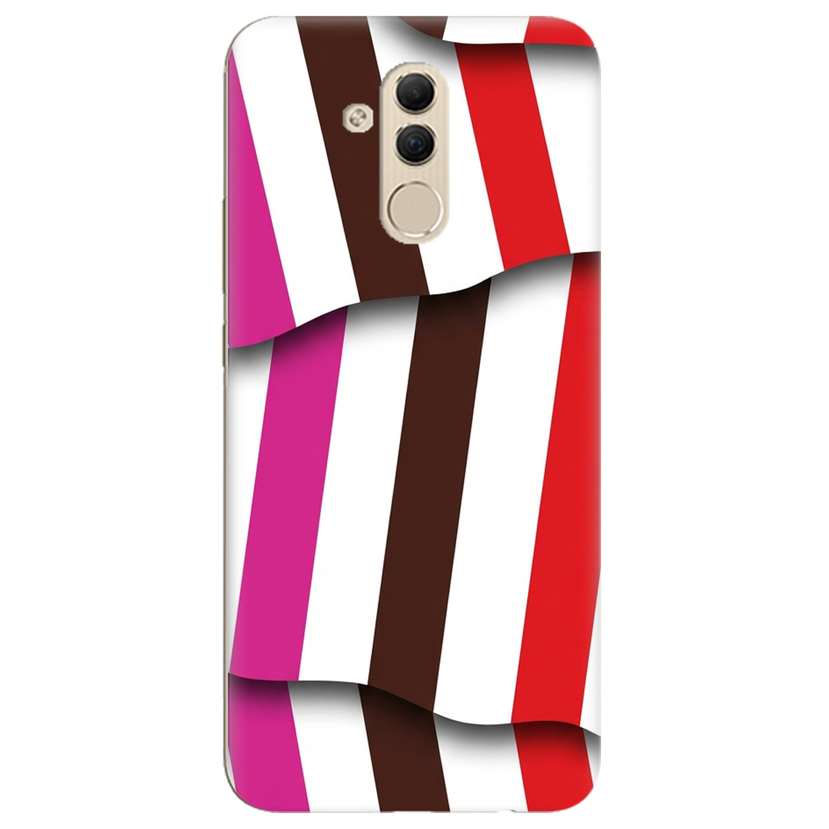 Чехол для Huawei Mate 20 Lite прозрачный COLORFUL LINES - фото 1 - Чехлы для телефонов