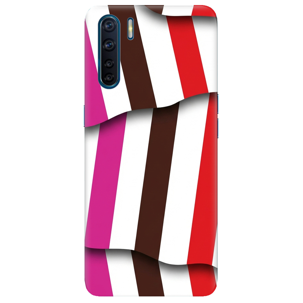 Чохол для Oppo Reno 3 прозорий COLORFUL LINES - фото 1 - Чохли для телефонів