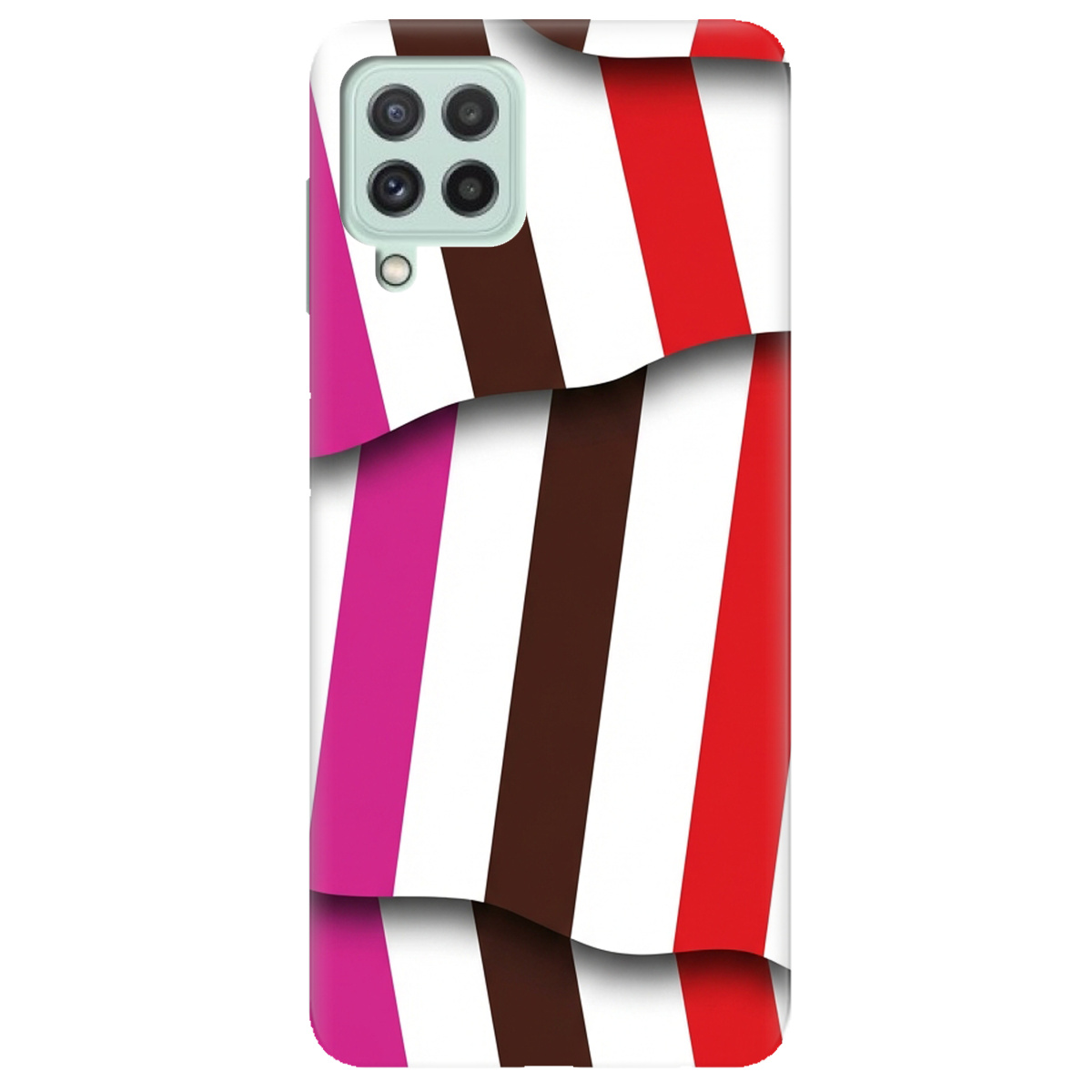 Чохол для Samsung Galaxy A22 4G прозорий COLORFUL LINES - фото 1 - Чохли для телефонів