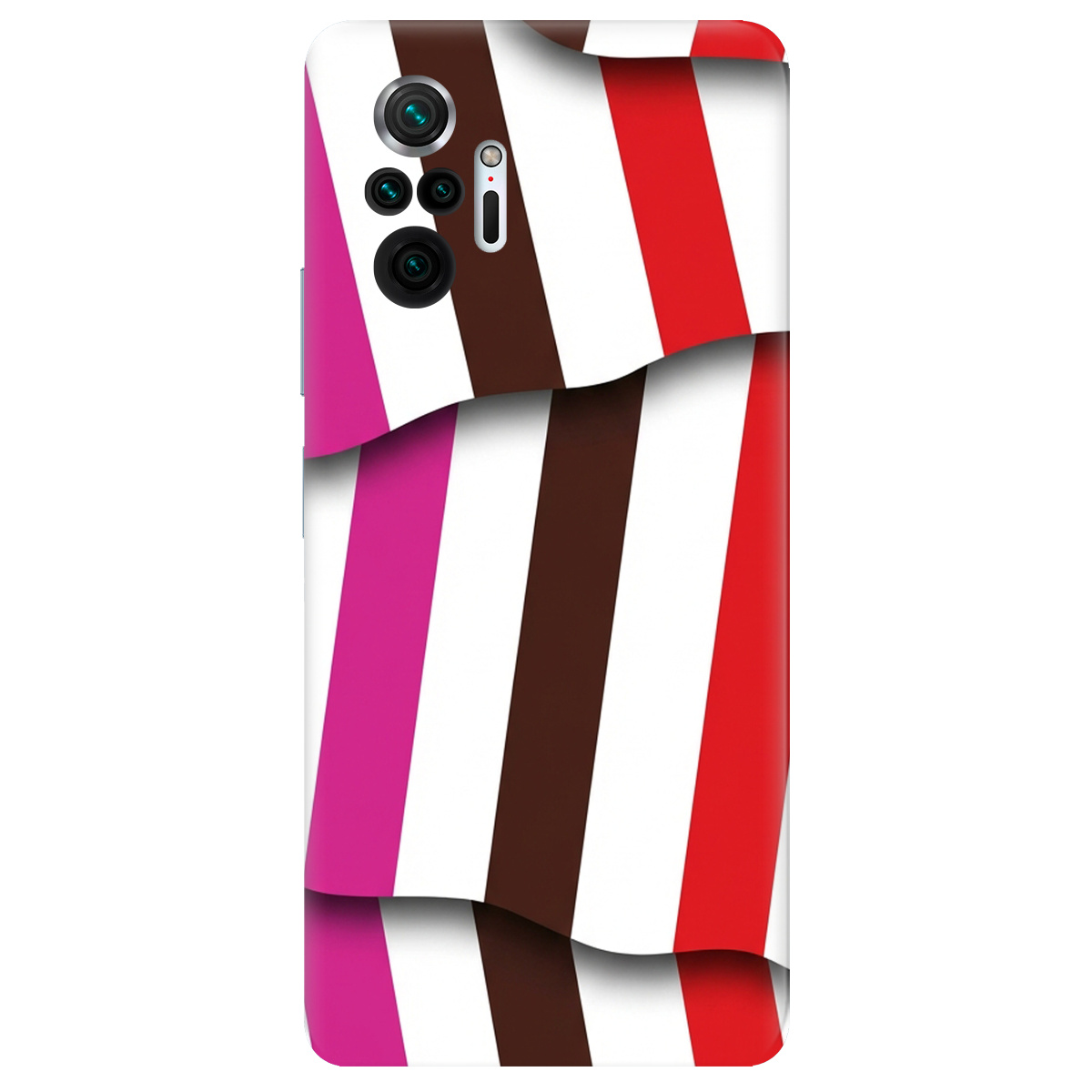 Чохол для Xiaomi Redmi Note 10 Pro прозорий COLORFUL LINES - фото 1 - Чохли для телефонів