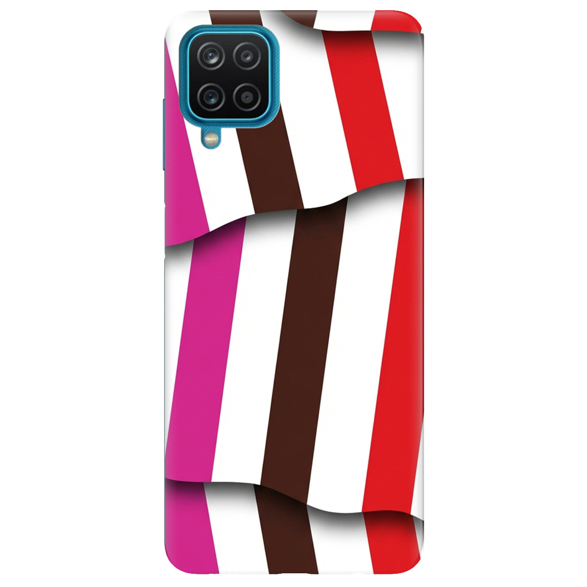 Чохол для Samsung Galaxy M12 прозорий COLORFUL LINES - фото 1 - Чохли для телефонів