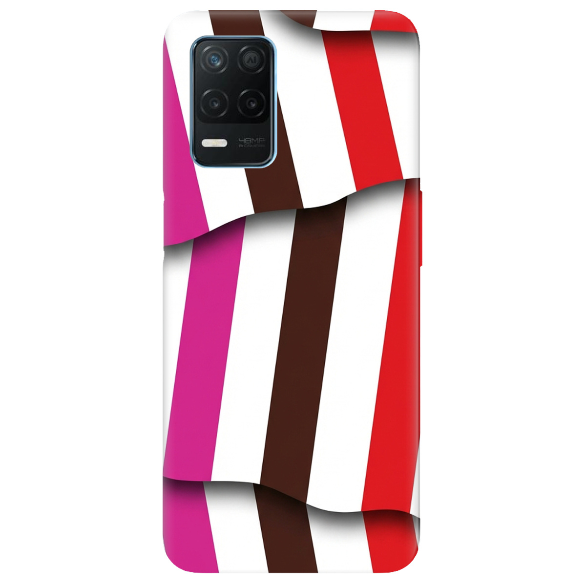 Чохол для Realme 8 прозорий COLORFUL LINES - фото 1 - Чохли для телефонів