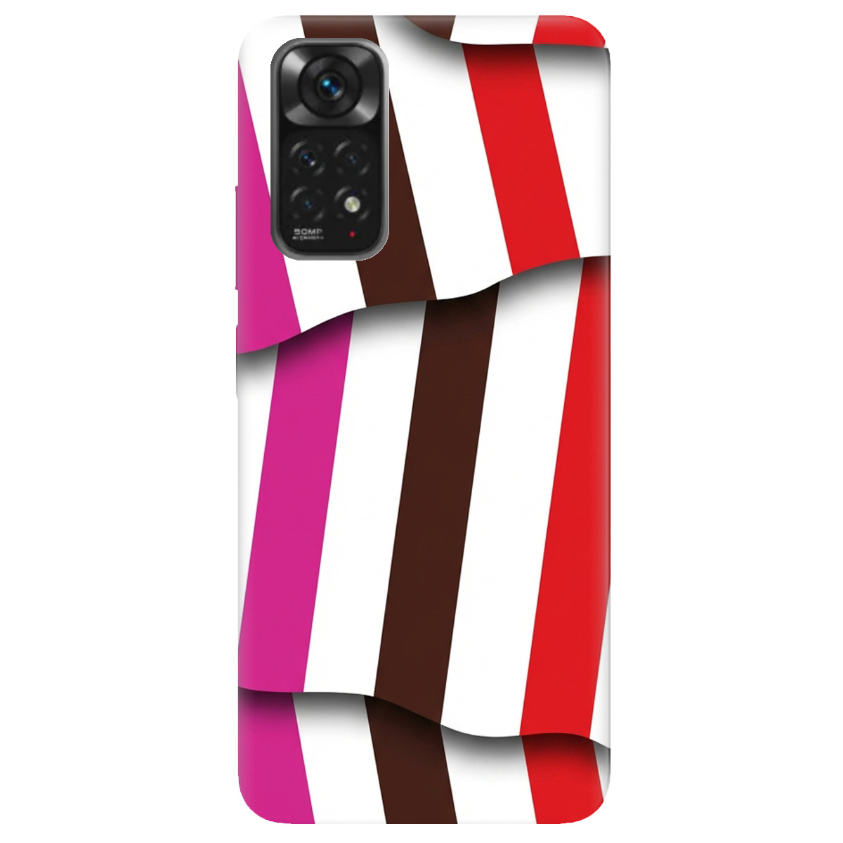 Чехол для Xiaomi Redmi Note 11 прозрачный COLORFUL LINES - фото 1 - Чехлы для телефонов