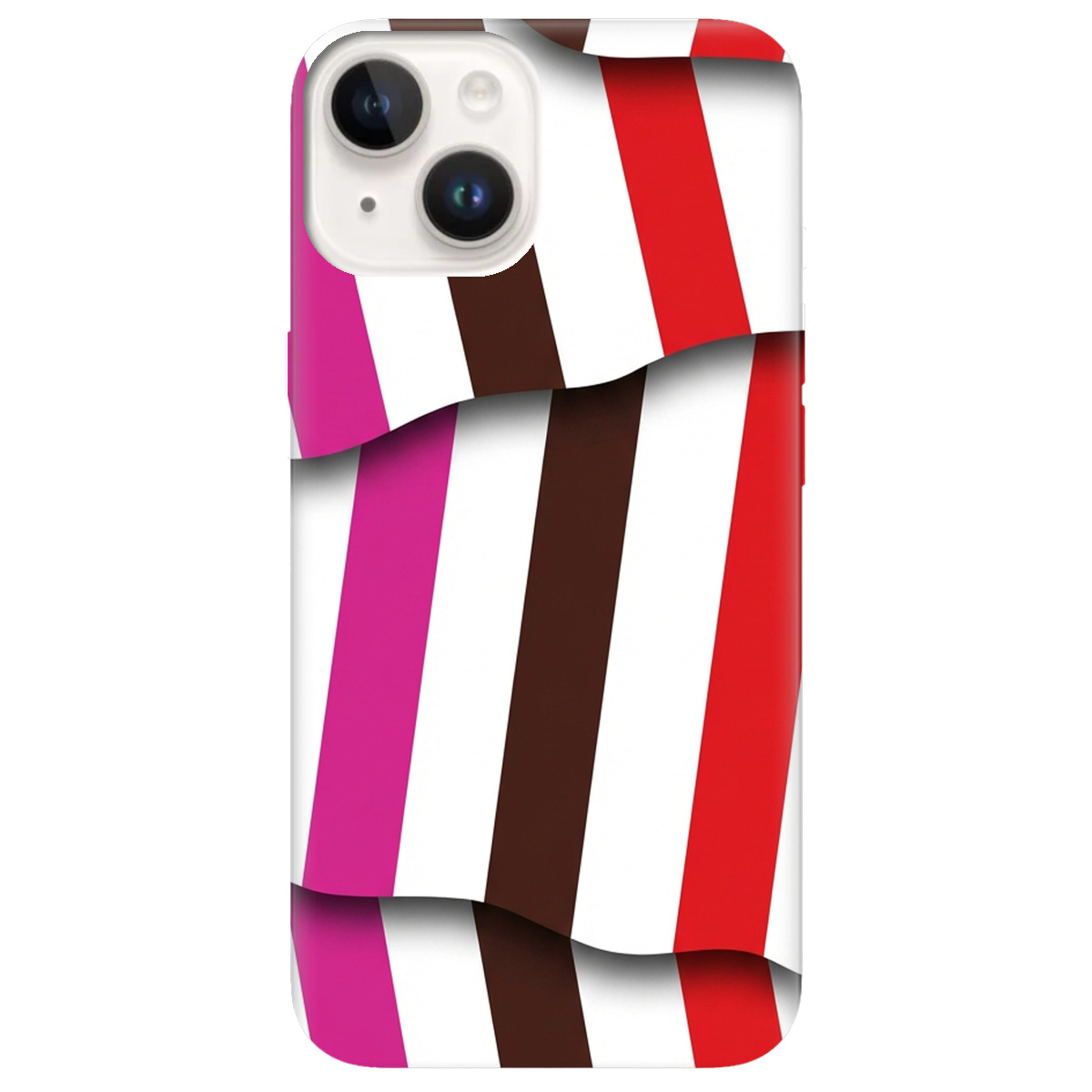 Чохол для Apple iPhone 14 Plus прозорий COLORFUL LINES - фото 1 - Чохли для телефонів