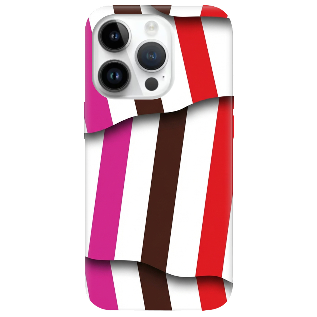 Чохол для Apple iPhone 14 Pro Max прозорий COLORFUL LINES - фото 1 - Чохли для телефонів