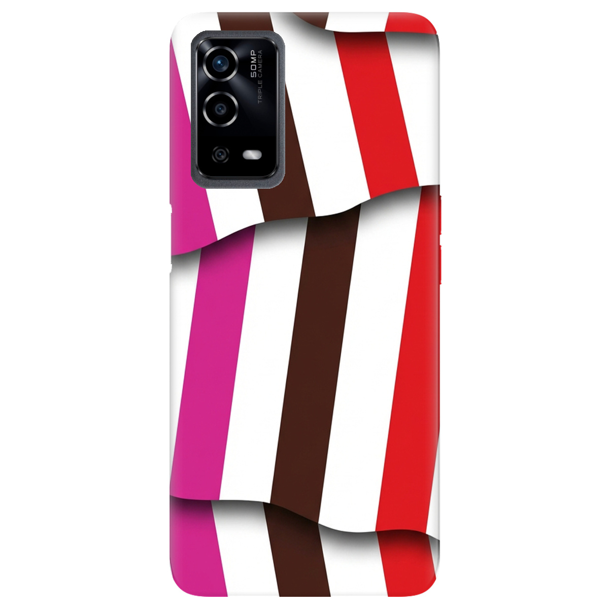 Чохол для Oppo A55 прозорий COLORFUL LINES - фото 1 - Чохли для телефонів