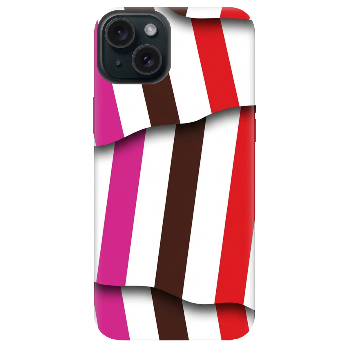 Чохол для Apple iPhone 15 прозорий COLORFUL LINES - фото 1 - Чохли для телефонів