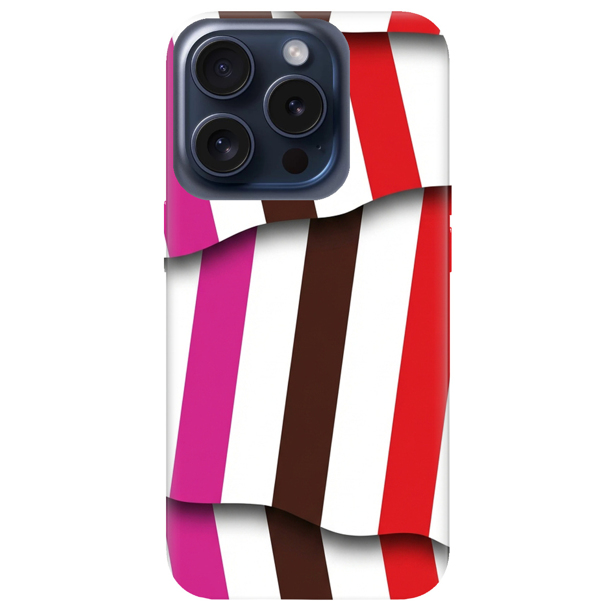 Чохол для Apple iPhone 15 Pro Max прозорий COLORFUL LINES - фото 1 - Чохли для телефонів