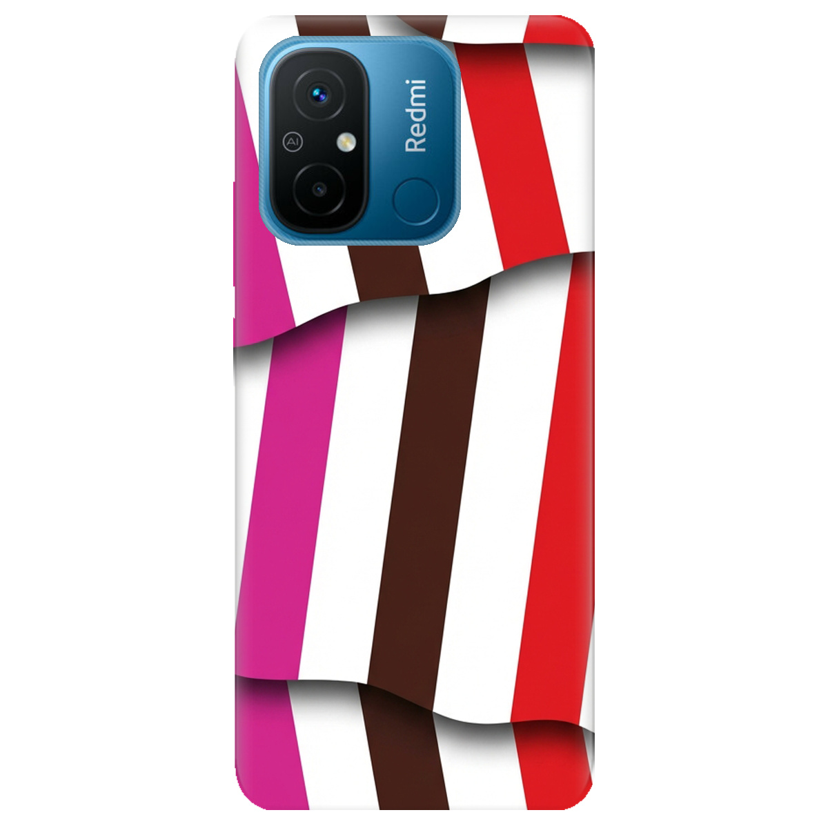 Чохол для Xiaomi Redmi 12C прозорий COLORFUL LINES - фото 1 - Чохли для телефонів