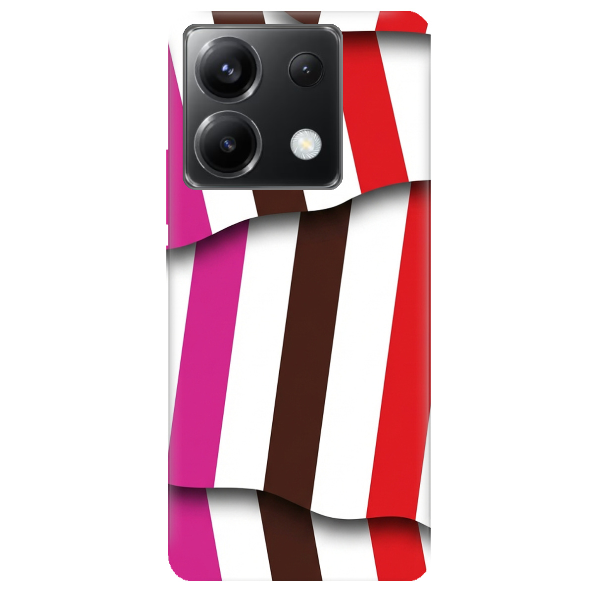 Чохол для Xiaomi Poco X6 прозорий COLORFUL LINES - фото 1 - Чохли для телефонів