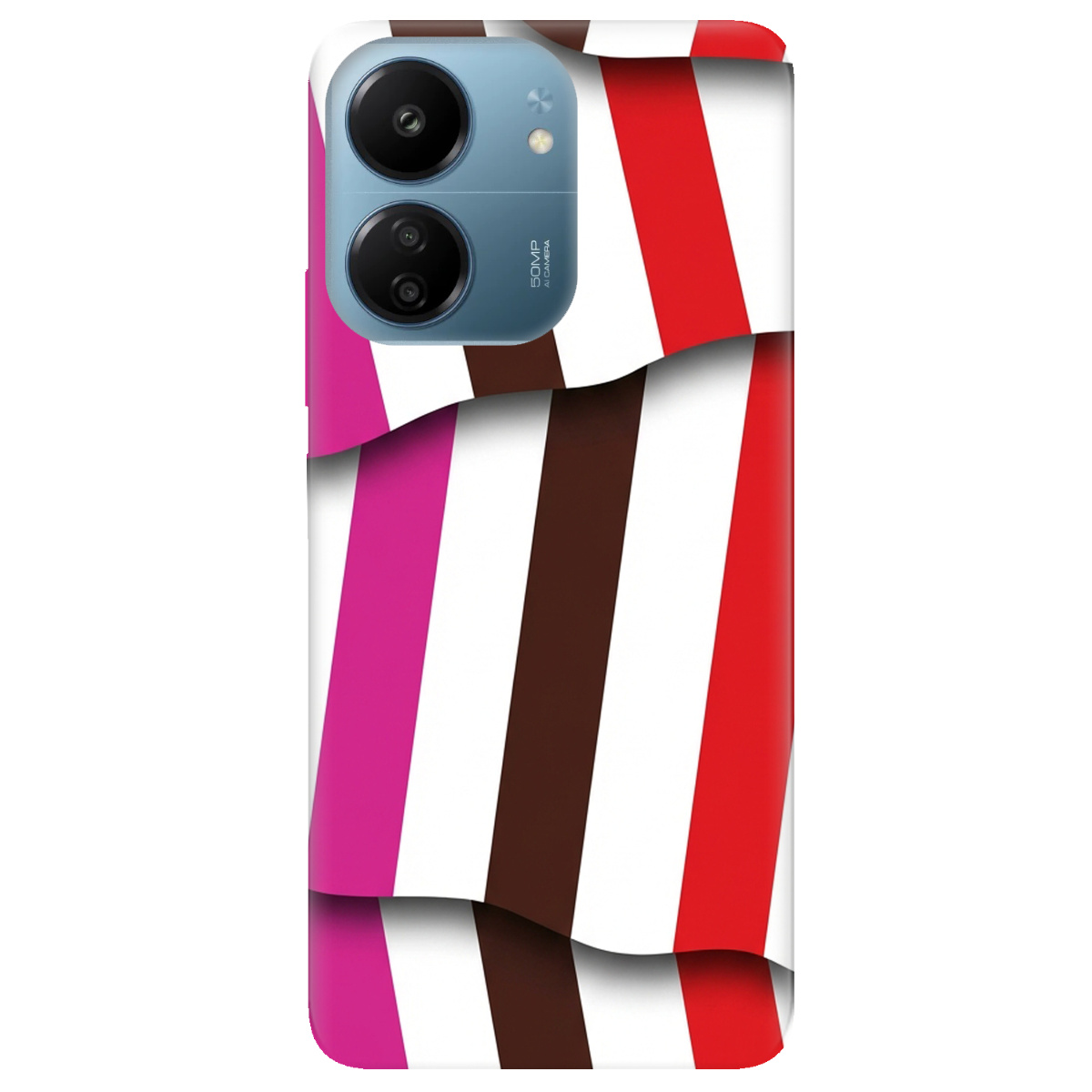 Чохол для Xiaomi Redmi 13C прозорий COLORFUL LINES - фото 1 - Чохли для телефонів