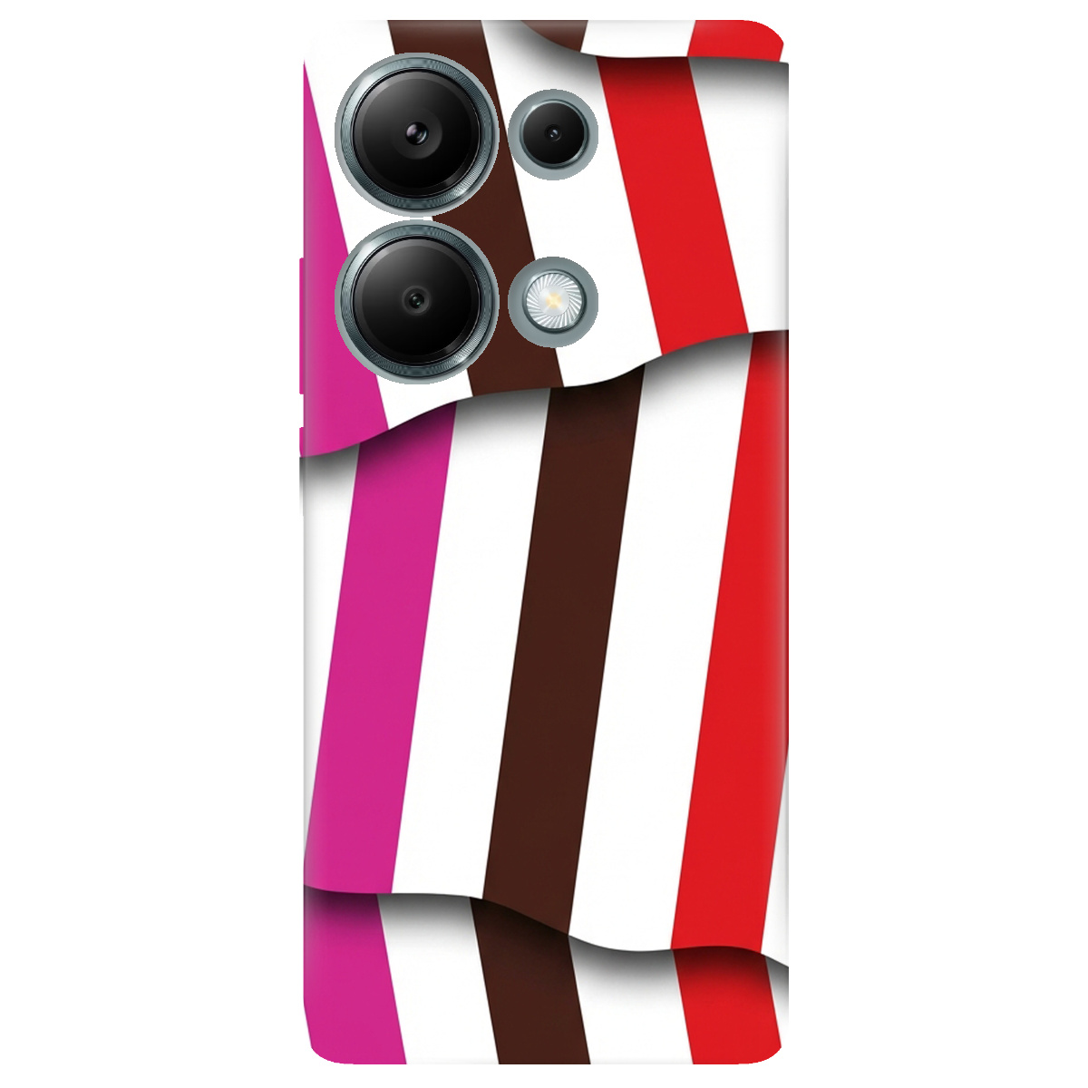 Чохол для Xiaomi Redmi Note 13 Pro 4G прозорий COLORFUL LINES - фото 1 - Чохли для телефонів