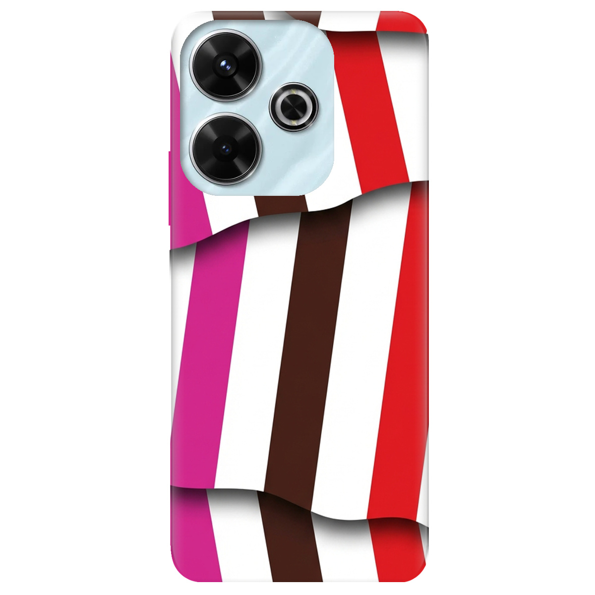 Чохол для Xiaomi Poco M6 4G прозорий COLORFUL LINES - фото 1 - Чохли для телефонів