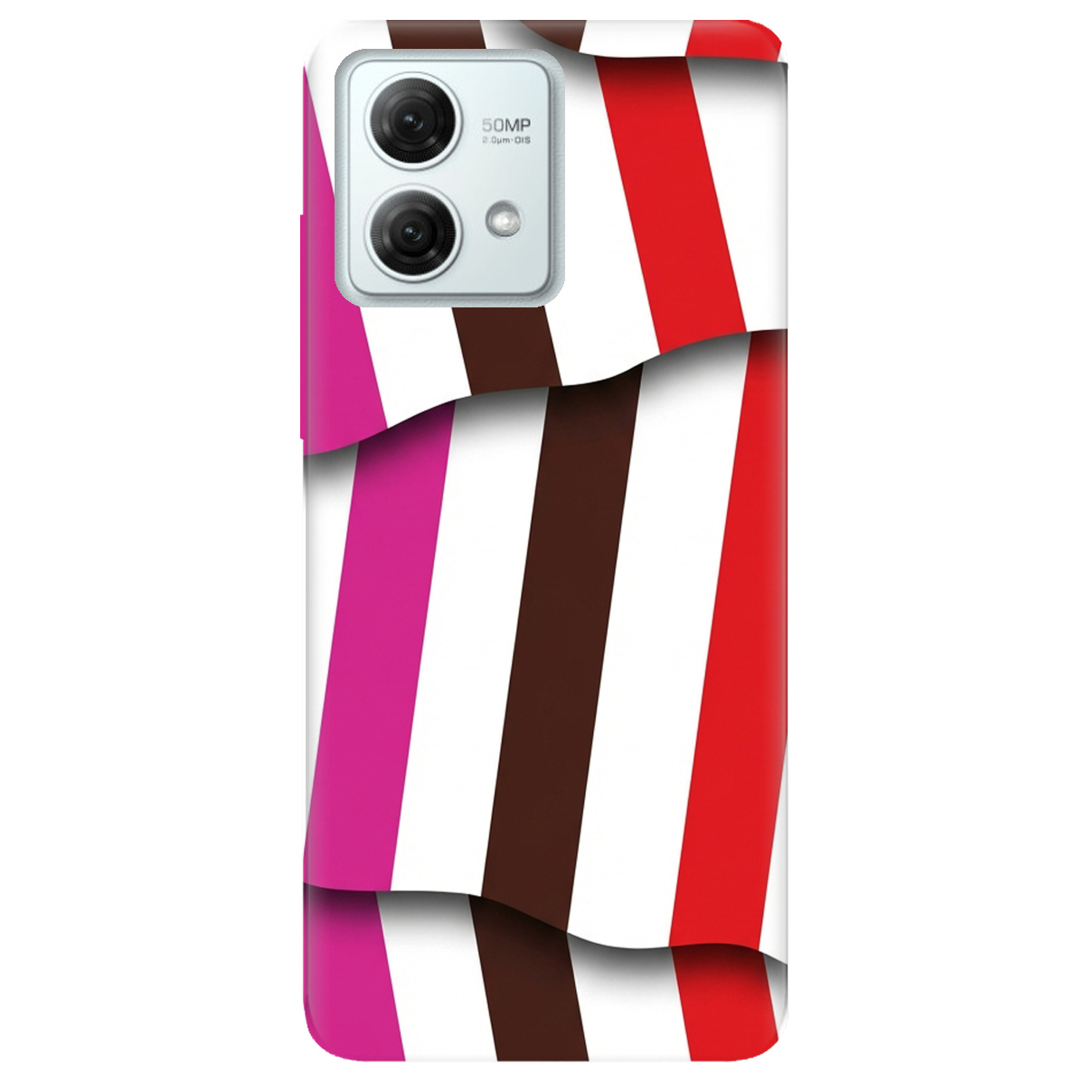 Чехол для Motorola G84 прозрачный COLORFUL LINES - фото 1 - Чехлы для телефонов