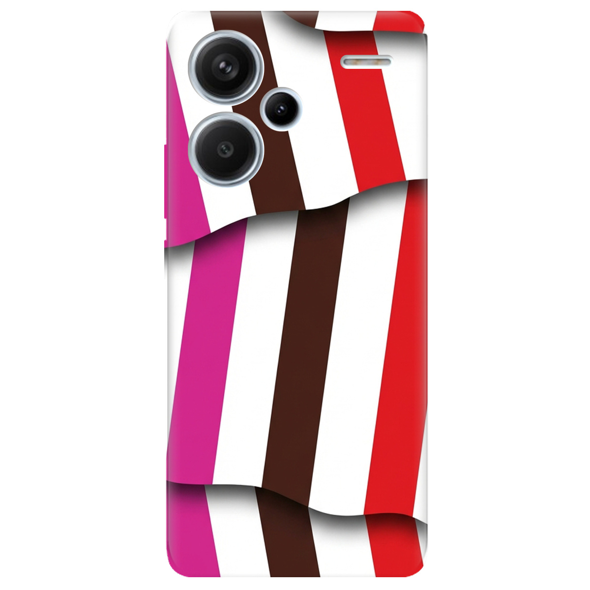 Чохол для Xiaomi Redmi Note 13 Pro + прозорий COLORFUL LINES - фото 1 - Чохли для телефонів