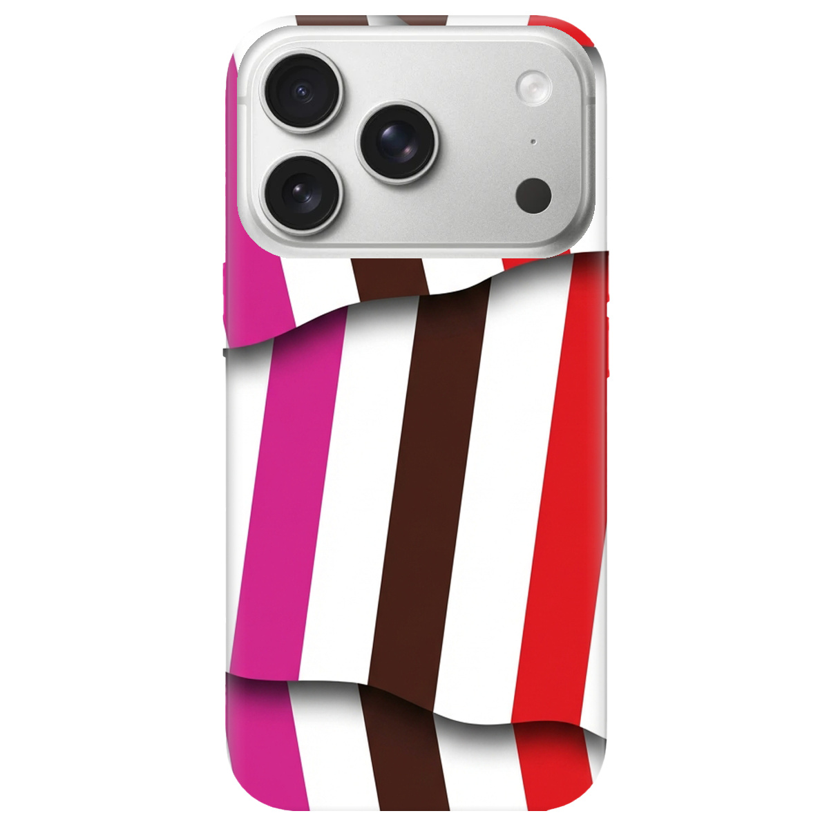 Чехол для Apple iPhone 17 Pro Max прозрачный COLORFUL LINES - фото 1 - Чехлы для телефонов