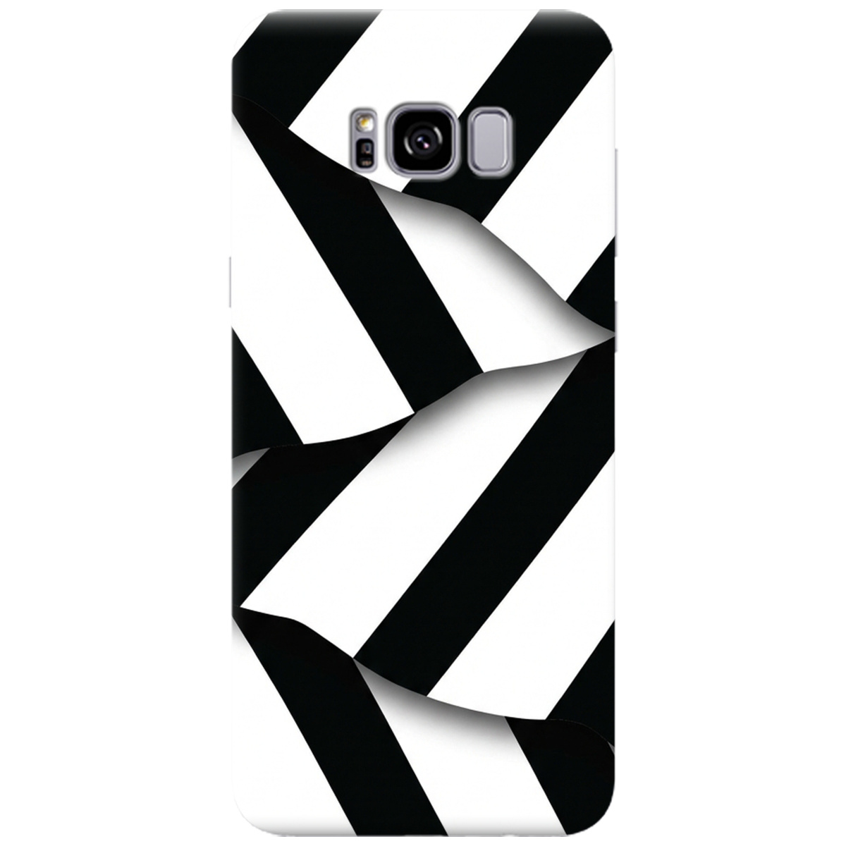 Чохол для Samsung Galaxy S8 Plus прозорий LINE BLACK - фото 1 - Чохли для телефонів