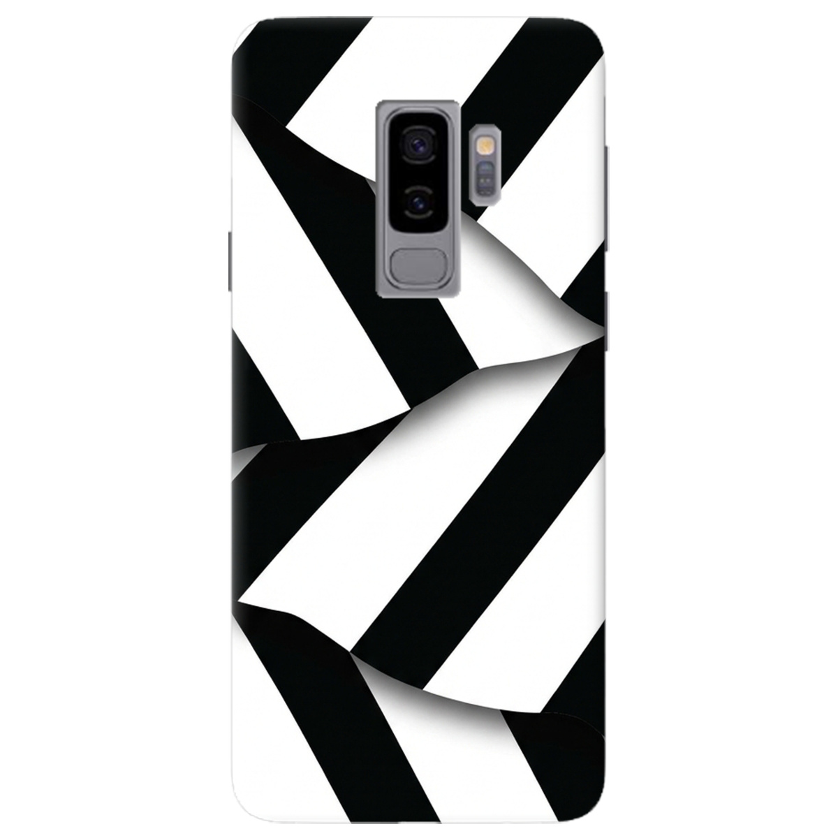 Чохол для Samsung Galaxy S9 Plus прозорий LINE BLACK - фото 1 - Чохли для телефонів