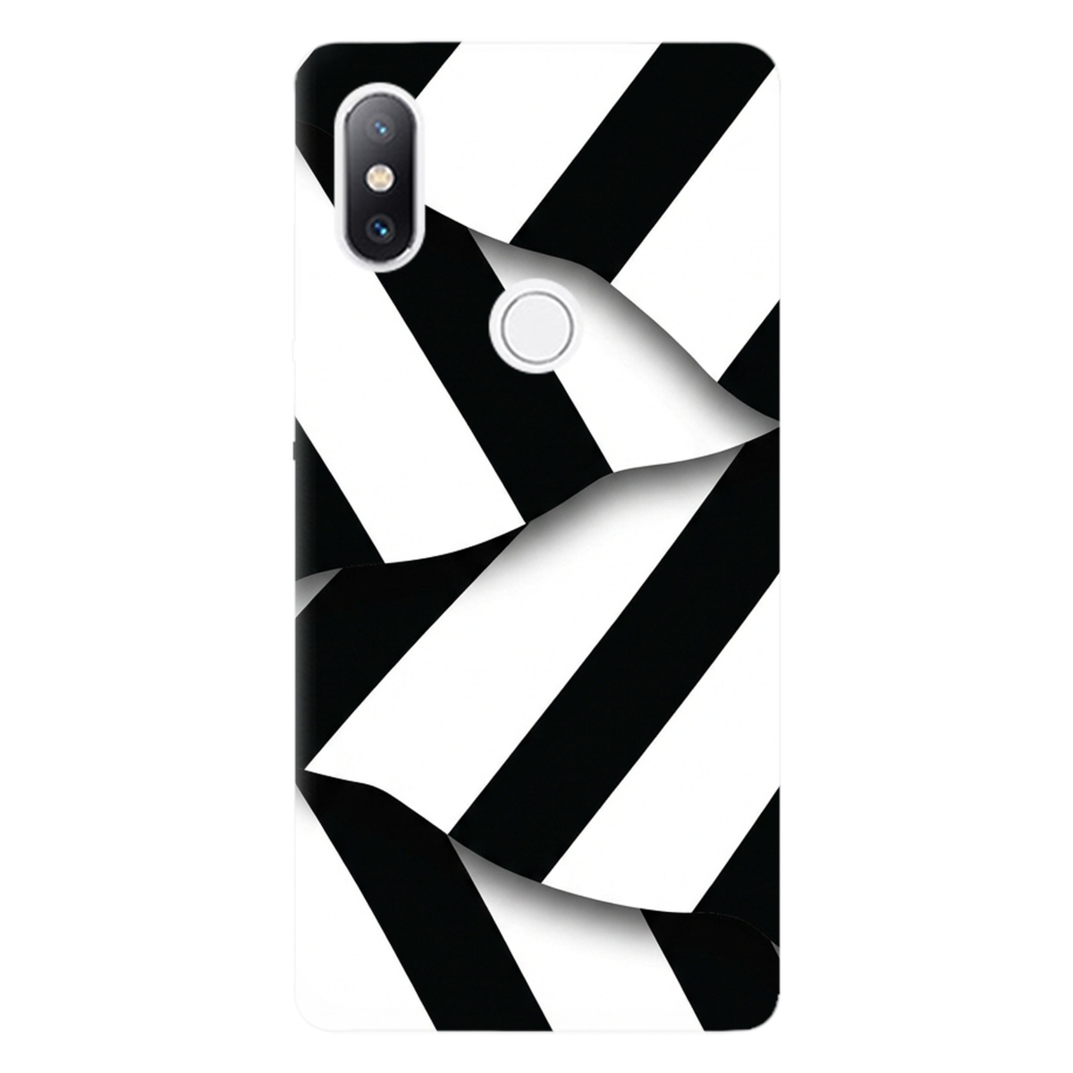 Чохол для Xiaomi Mi Mix 2S прозорий LINE BLACK - фото 1 - Чохли для телефонів