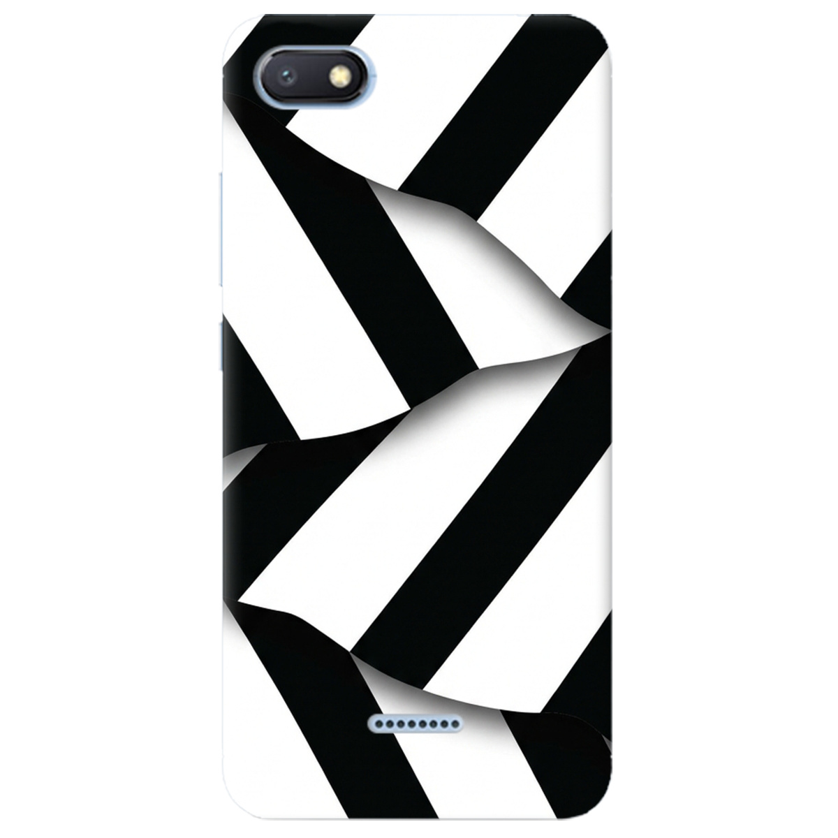 Чехол для Xiaomi Redmi 6A прозрачный LINE BLACK - фото 1 - Чехлы для телефонов