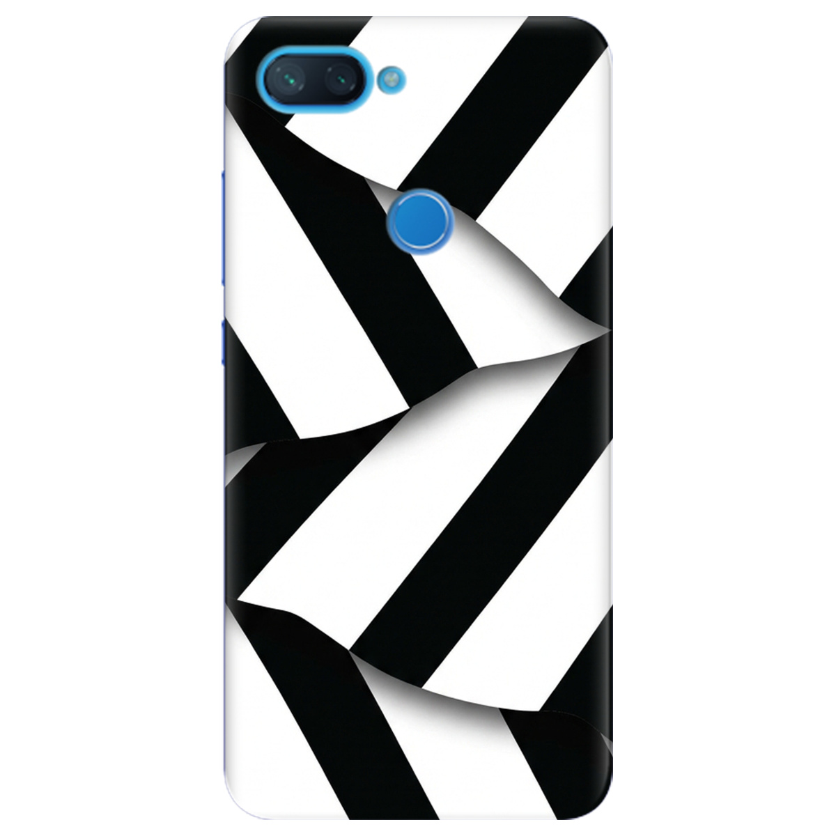 Чохол для Xiaomi Mi 8 Lite прозорий LINE BLACK - фото 1 - Чохли для телефонів