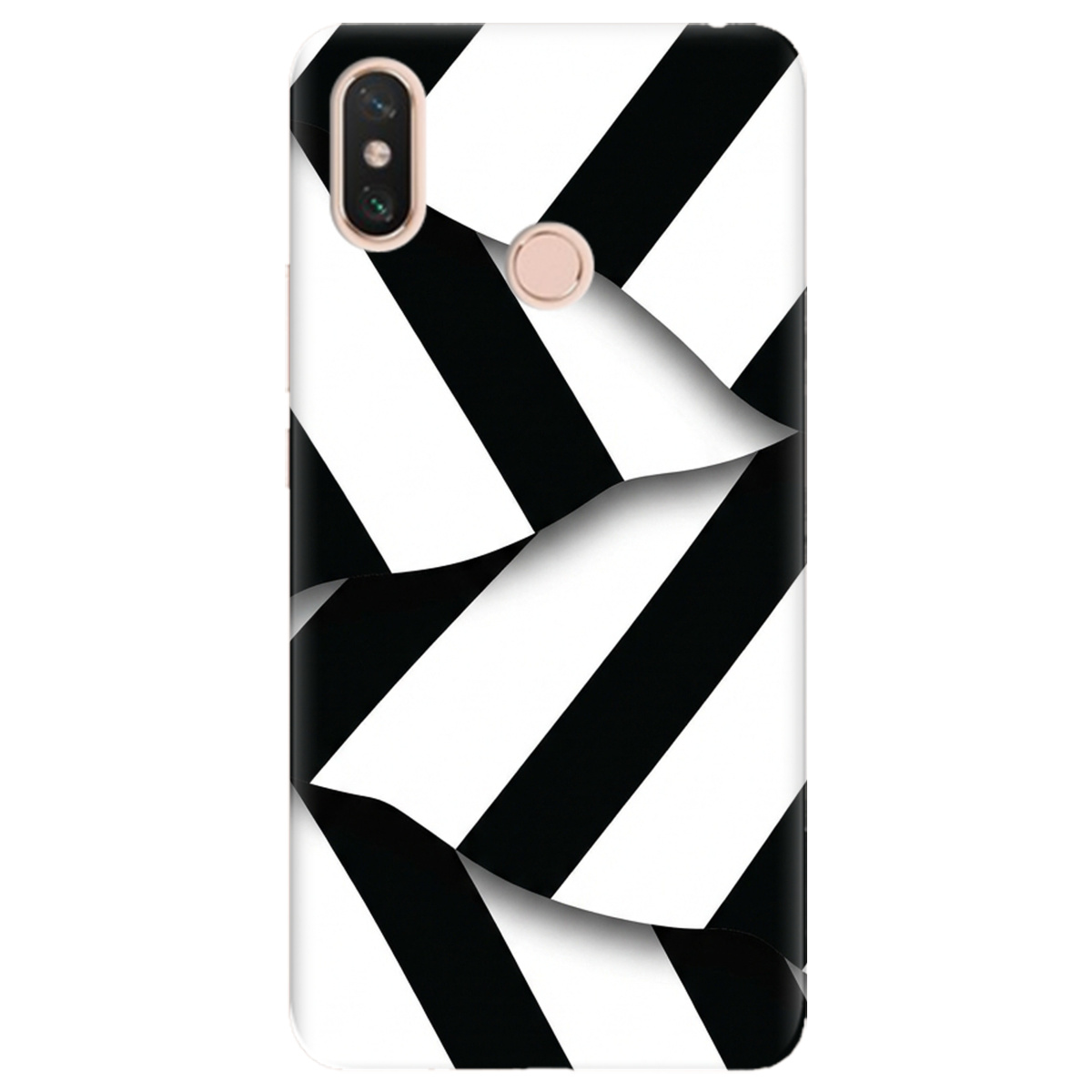 Чохол для Xiaomi Mi Max 3 прозорий LINE BLACK - фото 1 - Чохли для телефонів