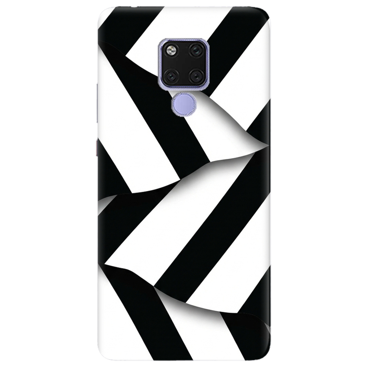 Чехол для Huawei Mate 20 прозрачный LINE BLACK - фото 1 - Чехлы для телефонов