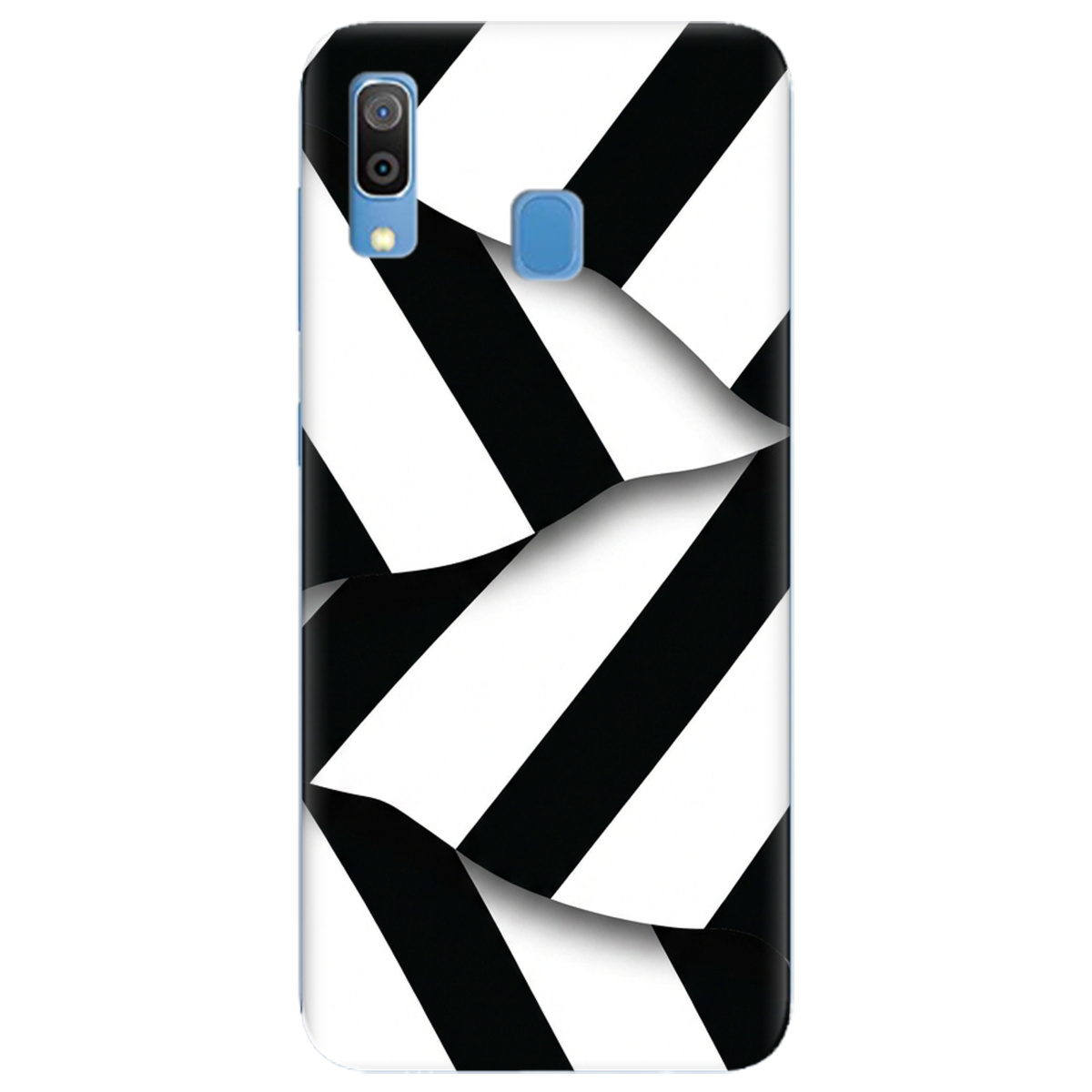 Чехол для Samsung Galaxy A30 прозрачный LINE BLACK - фото 1 - Чехлы для телефонов
