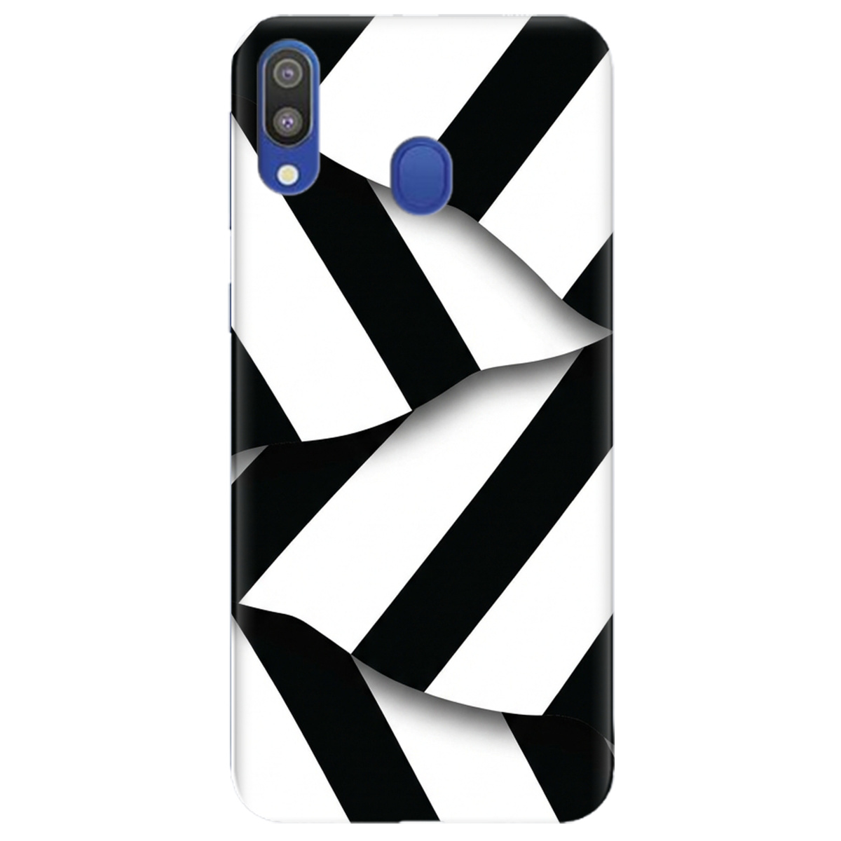 Чохол для Samsung Galaxy A40 прозорий LINE BLACK - фото 1 - Чохли для телефонів