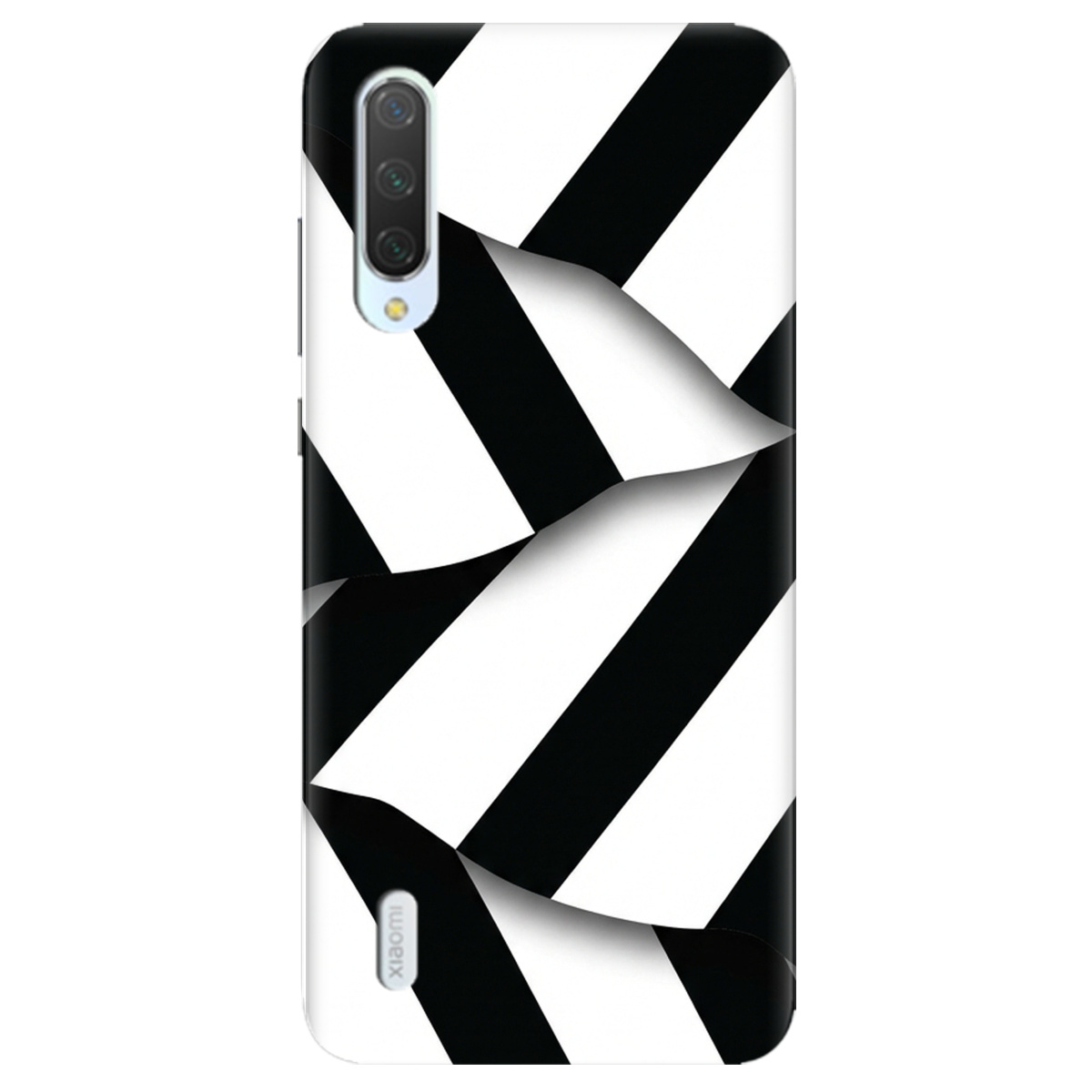 Чехол для Xiaomi Mi 9 Lite прозрачный LINE BLACK - фото 1 - Чехлы для телефонов