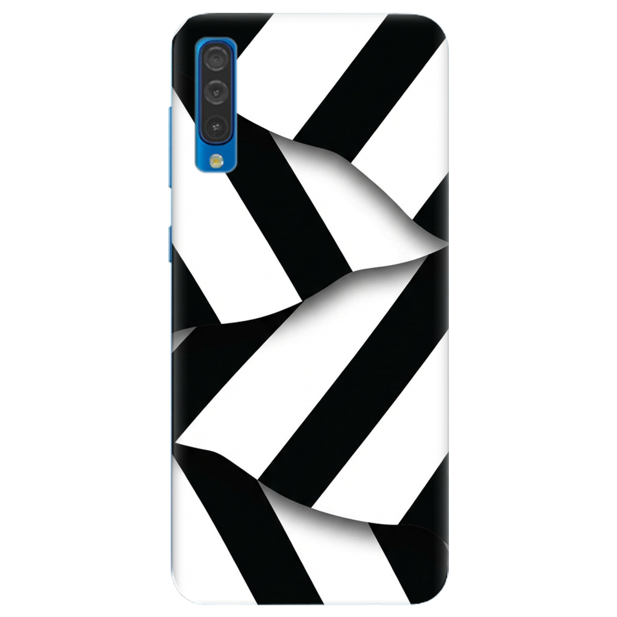 Чохол для Samsung Galaxy A30s прозорий LINE BLACK - фото 1 - Чохли для телефонів