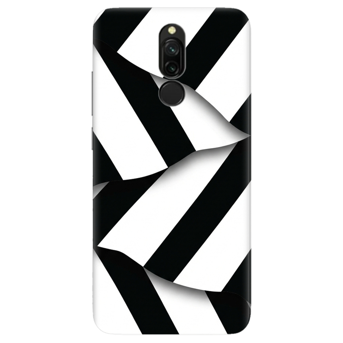 Чохол для Xiaomi Redmi 8 прозорий LINE BLACK - фото 1 - Чохли для телефонів