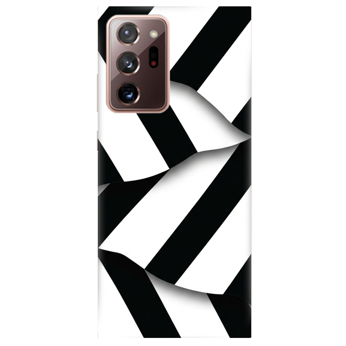 Чехол для Samsung Galaxy Note 20 Ultra прозрачный LINE BLACK - фото 1 - Чехлы для телефонов