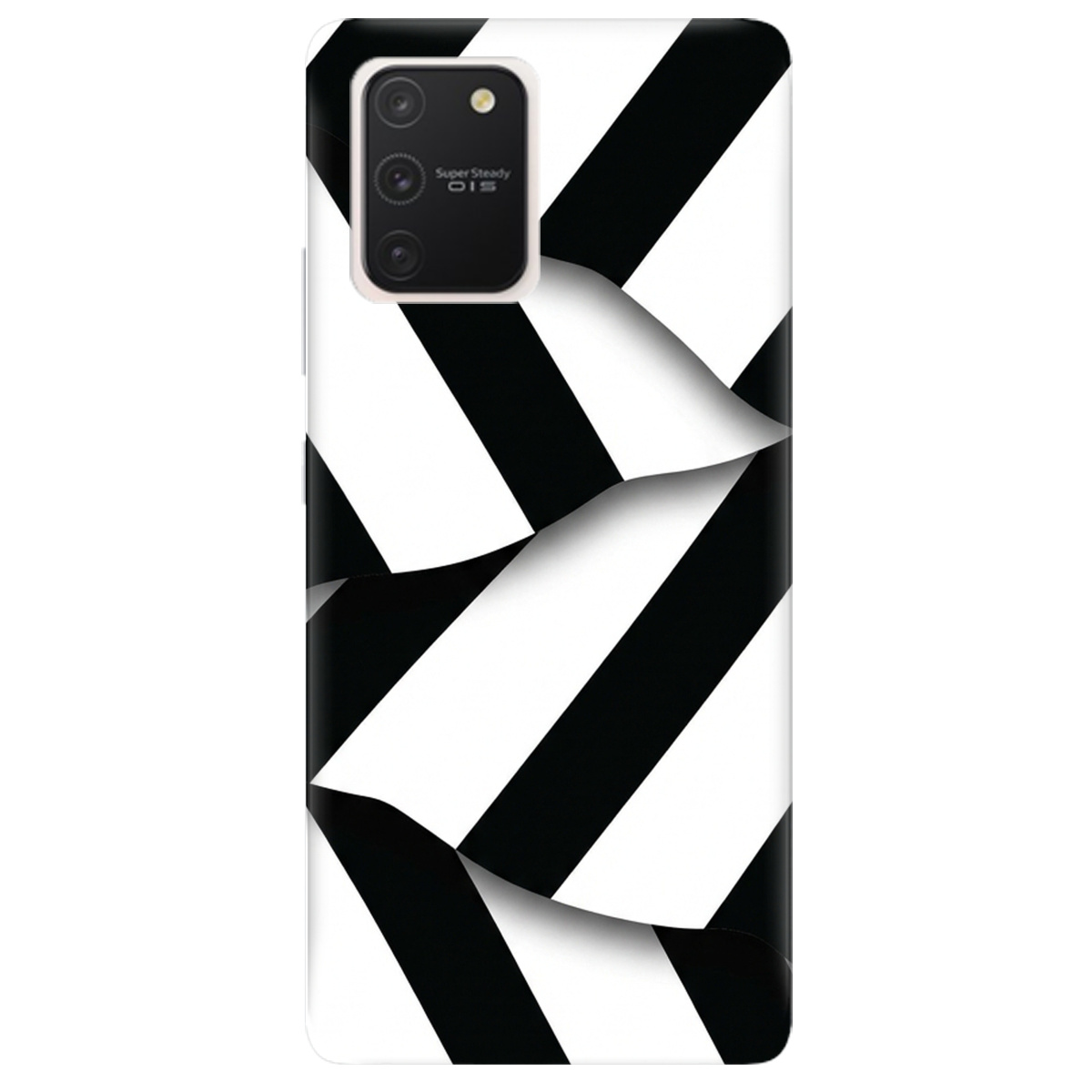 Чохол для Samsung Galaxy S10 Lite прозорий LINE BLACK - фото 1 - Чохли для телефонів