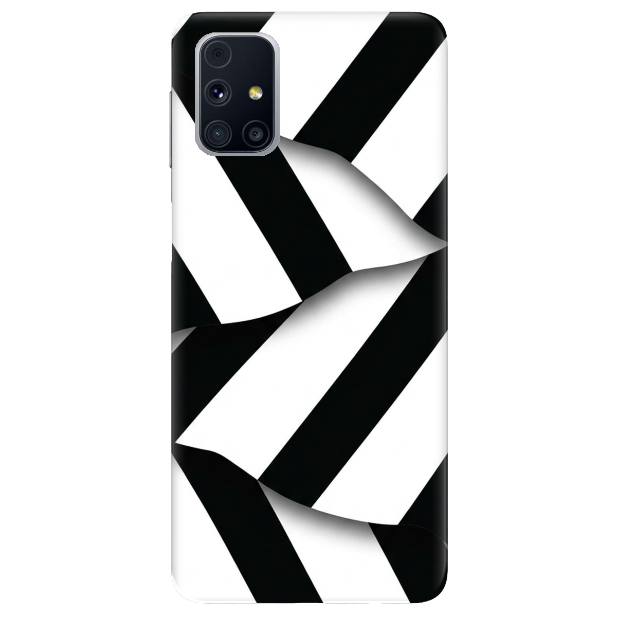 Чохол для Samsung Galaxy M31s прозорий LINE BLACK - фото 1 - Чохли для телефонів