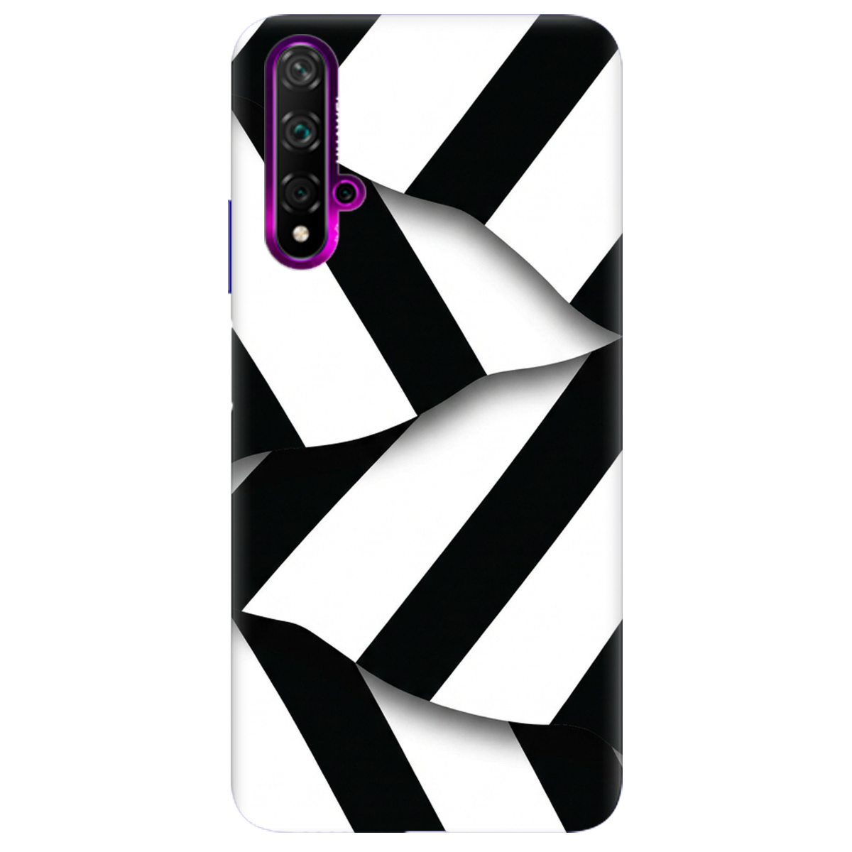 Чохол для Huawei Nova 5T прозорий LINE BLACK - фото 1 - Чохли для телефонів