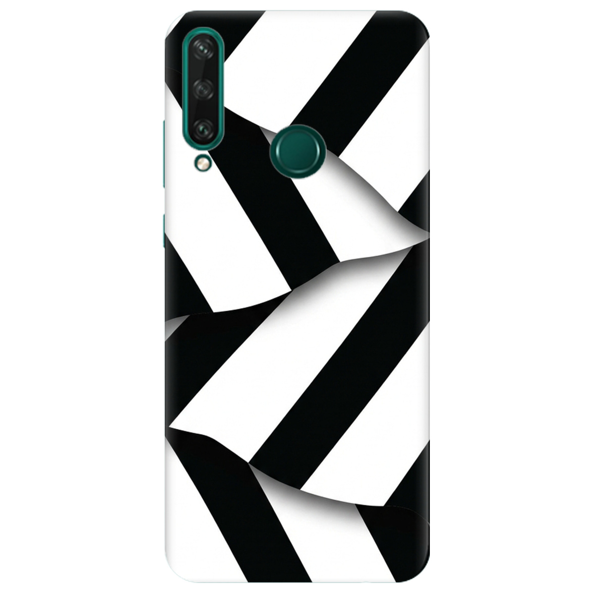 Чохол для Huawei Y6p прозорий LINE BLACK - фото 1 - Чохли для телефонів